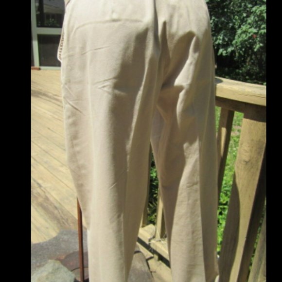 Size 12 BALLY COTTON khaki PANTS with BELT - EXTREMELY RARE AND UNUSUAL FIND!! - Picture 6 of 12